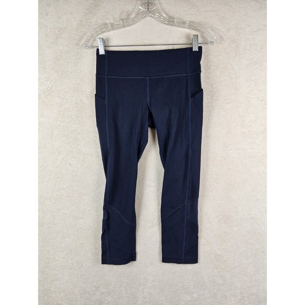 Lululemon Women’s Pace Rival Crop Athletic Leggings Navy Size 4